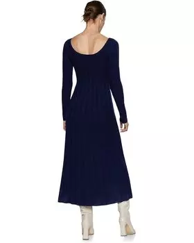 Платье MANGO Berni Dress, темно-синий