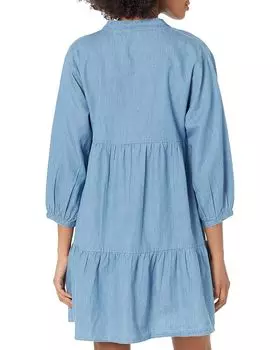 Платье MANGO Carmen-H Dress, цвет Open Blue