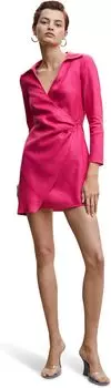 Платье MANGO Cherry Dress, цвет Fuchsia