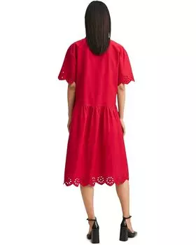 Платье MANGO Cloud-H Dress, красный