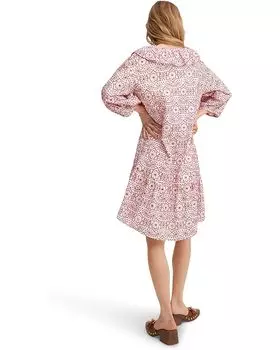 Платье MANGO Contrast-H Dress, белый