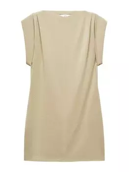 Платье Mango DATES, светло-бежевый