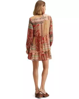 Платье MANGO Ellen Dress, оранжевый