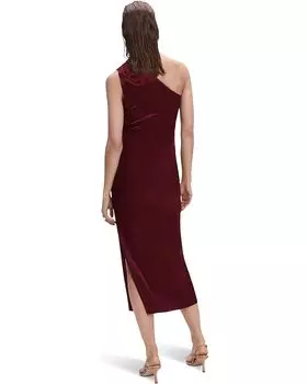 Платье MANGO Fernanda Dress, темно-красный