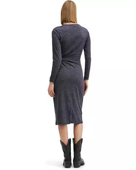 Платье MANGO Fertim Dress, темно-синий