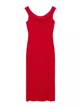 Платье MANGO FRESA, красный