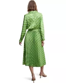 Платье MANGO Galo Dress, зеленый