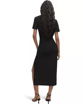 Платье MANGO Greco Dress, черный