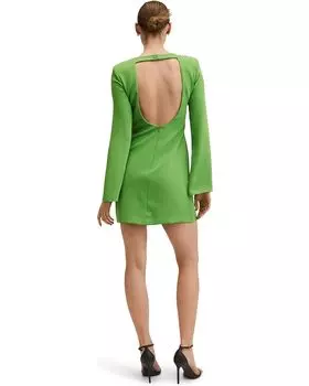 Платье MANGO Hole Dress, цвет Light/Pastel Green
