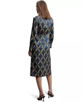 Платье MANGO Katea Dress, цвет Medium Blue