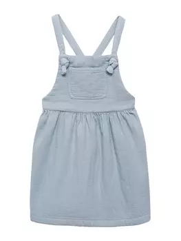 Платье MANGO KIDS Dress, светло-голубой