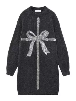 Платье MANGO KIDS REGALO, антрацит