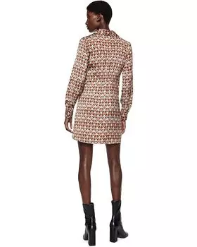 Платье MANGO Leonarda Dress, коричневый