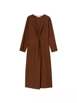 Платье Mango Luseri-H, коричневый