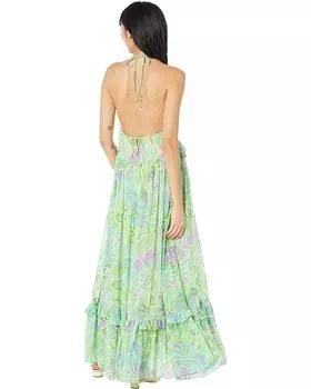 Платье MANGO Mimi2 Dress, зеленый