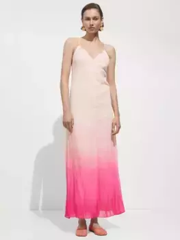 Платье Mango Nuria Ombre, цвет bright pink