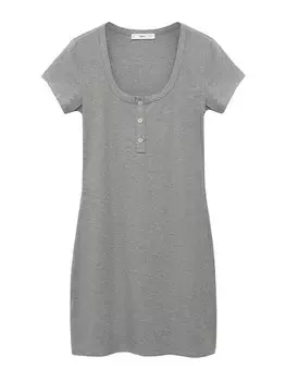 Платье MANGO PANI, серый