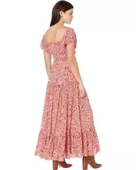 Платье MANGO Rose Dress, розовый