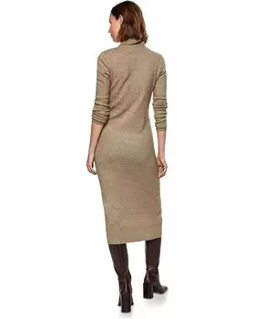 Платье MANGO Selene Dress, коричневый