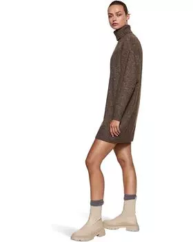 Платье MANGO Taldora Dress, коричневый