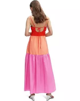 Платье MANGO Tauro Dress, фуксия