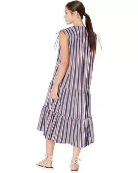 Платье MANGO Trip-H Dress, темно-синий