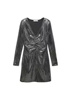 Платье Mango XVANE, цвет Silver Grey