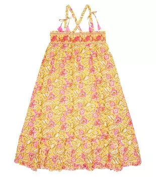 Платье Marceline из хлопка с цветочным принтом Louise Misha, желтый