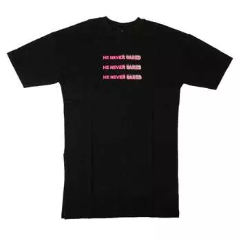 Платье Marcelo Burlon «He Never Cared» - черное