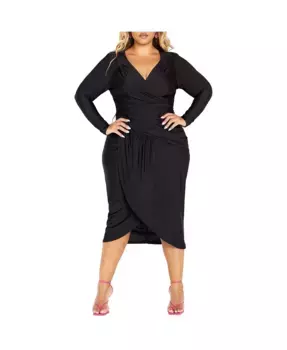 Платье Marissa больших размеров CITY CHIC, черный