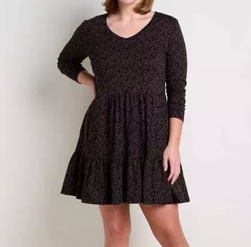 Платье Marley с длинными рукавами и принтом в черный горошек TOAD&CO