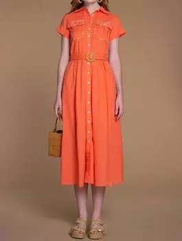 Платье Marlow на закате Olivia James the Label, цвет sunset