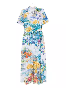 Платье Mary Katrantzou с цветочным принтом, белый