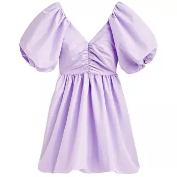 Платье Massimo Short With Puff Sleeves - Studio, сиреневый