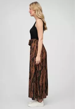 Платье макси 2-TONE MIT BINDEGRTEL UND ABSTRAKT Cloud 5ive, черный