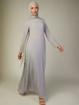 Платье макси Aab Moonlight Garden, серое