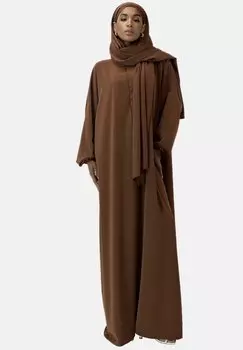 Платье макси ABAYA Elara, коричневый