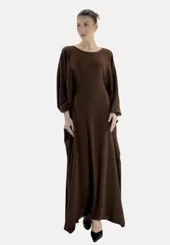 Платье макси ABAYA Elara, коричневый