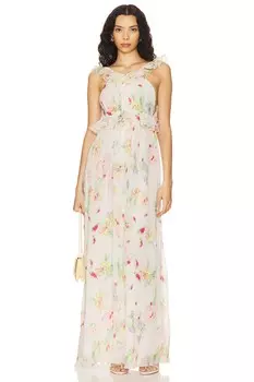 Платье макси эбби For Love & Lemons, мультиколор