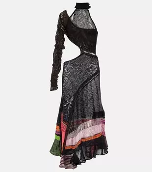 Платье макси Adhel из хлопка ROBERTA EINER, черный