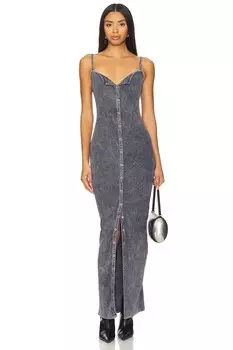 Платье макси агата H:Ours, серый