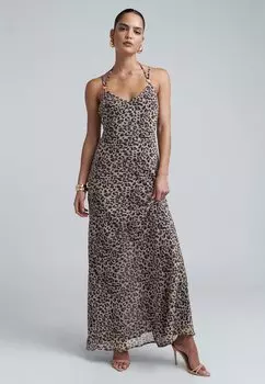 Платье макси ALRA BWLDR, бежевый