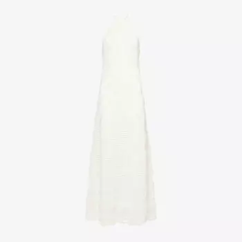 Платье макси Amy Lynn с цветочным узором, бежевый