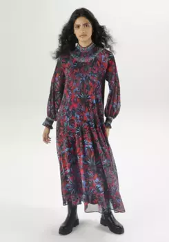 Платье макси Aniston CASUAL с оригинальными цветами - НОВАЯ КОЛЛЕКЦИЯ, белый