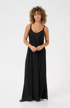 Платье макси ANNA Cream, черный