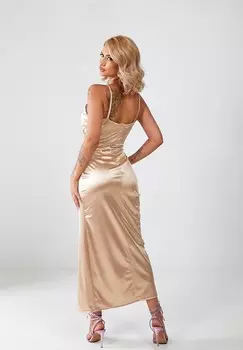 Платье макси Anna Kaval, бронза