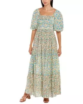 Платье макси Ash & Eden Happy, синий