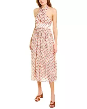 Платье макси Ash & Eden Mira с бретелькой на бретельках, красный