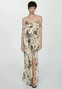 Платье макси ASTRAL Mango, кремовый