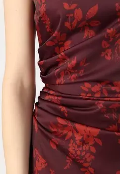 Платье макси AUTUMN SASHA BACK CROSS MAXI WAL G., бордовый